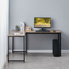 L-shaped Corner Computer Desk Office Workstation Metal Leg Home Table&Stand MDF