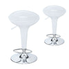 2 Bar Stools Gas Lift Breakfast Bar Chair Kitchen Pub Stool Faux Leather Chrome