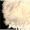 White Feather Ceiling Pendant Light Shade Modern Bedroom Nordic Style Night Lamp