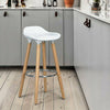 2 x Breakfast Bar Stools Bar Chairs Kitchen Breakfast Stools Wooden Legs