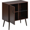 Vintage Sideboard, Storage Cabinet, Kitchen Cabinet with Glass Surface Cupboard