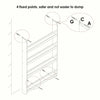 Wall Mount Children Display Book Storage Kids Bookcase Rack Bookshelf Organizer