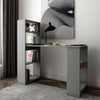 Computer Desk Laptop Study PC Table Home Office Corner Desk With Shelves Grey