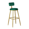 2x Velvet Bar Stools Bar Chairs Breakfast Dining Stools Home Office Kitchen Bar