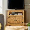 TV Stand Pine 2 Door Television Cabinet Corner Unit Corona Solid Wood Seconds