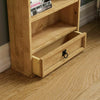 Corona DVD Rack Bookcase 1 Drawer 3 Shelves Solid Pine Storage Living Room Unit
