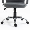 Executive Office Chair Swivel Ribbed High Back Leather Chair Computer Desk Chair
