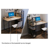 H-shaped Corner Computer Desk Workstation PC Table Home Office Study Furniture