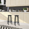 2/4/6x Bar Stools Breakfast Home Kitchen Pub Bar Chairs With Footrest MDF Metal