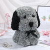 Artificial Rose Flower Dog With LED String Boxed Birthday Wedding Valentine Gift