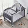 Portable Baby Travel Cot Crib Bassinet Bed Playpen Infants with Mattress Folding