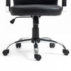 Executive Office Chair Swivel Ribbed High Back Leather Chair Computer Desk Chair