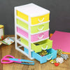 Mini Desktop Plastic Drawers Storage Draw Tower 5-Tier Table Unit Office Home