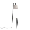 Modern LED Floor Lamp with Tea Table Shelves Storage Standing Corner Night Light