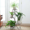 Industrial Bookshelf 6Tier Ladder Shelf Plant Display Rack Storage Shelving Unit