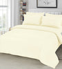 Plain Duvet Cover & Pillowcase Reversible Bedding Set or Fitted Sheet