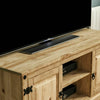 Corona 2 Door 1 Shelf Flat Screen TV Unit Solid Waxed Mexican Pine Stand Cabinet