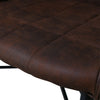 2* Brown/Grey Faux Leather/PU Dining Chairs Armchairs Padded Office Dining Room