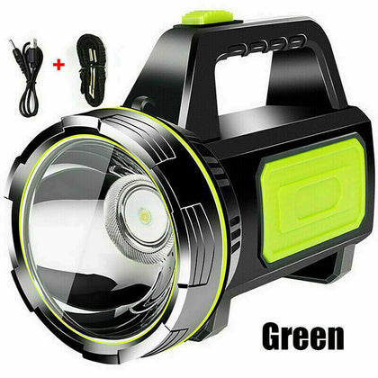 LED Flashlight Super Bright Work Torch Camping Tactical Lamp USB Rechargeable UK