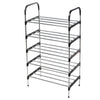 5 Tier Extendable Metal Shoe Rack Stand Space Saving Storage Organiser Shelf DIY