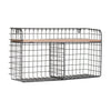 Large Metal Wire Shelf Rack Wall Floating Basket Display Storage Holder Unit