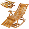 Hight Adjustable Rocking Chair Outdoor Recliner Lounger Chair Seat with Cushion