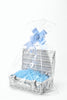 Create Your Own All Purpose Wicker Gift Hamper Basket Kit Use, Christening, Baby