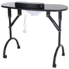 Portable Foldable Mobile Manicure Table with Dust Collector/Hand Rest/Carry Bag