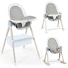 3-in-1 Baby Highchair Adjustable Infant Rocking Chair Booster Seat W/ Storage