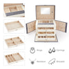 4 Layers Large Jewellery Makeup Box Storage Organiser with Drawers Luxury Case
