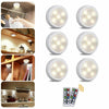 6 Pack RGB LED Kitchen Cabinet under Unit Cupboard Light Dimmable Remote Control