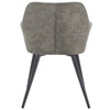 1x Dining Chairs Kitchen Living Room Chairs with Stoffbezug+ Metall Grey