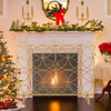 Fireplace Screen Freestanding Panel Spark Fire Guard Protector Safety Cover