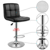 2×Bar Stools Leather Chairs Breakfast Chairs Swivel Gas Lift Kitchen Cushioned