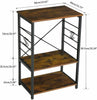 Industrial Sofa End Table Small Console Unit Vintage Side Rustic Kitchen Table