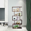 5 Tier Storage Shelf S-Shape Bookcase Display Shelving Unit Room Divider Rack UK