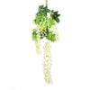 1X Artificial Wisteria Garden Hanging Garland Flower Plant Vine Wedding White