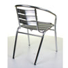 Aluminium Chrome Bistro Table Square Round Stacking Chair Cafe Outdoor Furniture