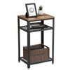Industrial Side Table Small Console Unit Vintage Sofa End Rustic Metal Coffee UK
