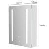 LED Illuminated Bathroom Mirror Cabinet with Sensor Demister Pad Shaver Socket