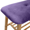 2 Tier Wooden Shoe Rack Storage Bench Bed End Stool Velvet Fabric Padded Seat