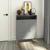 Shoe Cabinet Storage Cupboard with Drawer Wooden Stand Rack Footwear Unit Grey