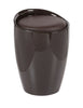 PU Faux Leather Ottoman Storage Plastic ABS Stool Seat Bench Wizard Chair Gloss