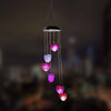 Wind Chimes Solar Powered LED Light Changing Hanging Garden Yard Outdoor Decor