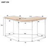 L-Shaped Computer Desk Office Desk Corner Desk Laptop Study Home Workstation