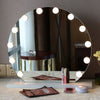 Hollywood Vanity Mirror Makeup Cosmetic Tabletop Mirror w/ LED Dimmable Light Up