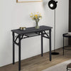 Industrial Style Metal Frame Desk Home Office Folding Computer Table Workstation