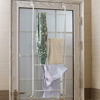 Over Door Storage Towel Rail Bathroom Rack Chrome Door Hanging Towel Rail New