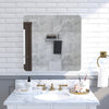 Mondeer Bathroom Cabinet Cupboard Mirrored Double Full Door Wall Mounted 68Lx60H