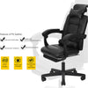 Luxury PU Leather Computer Office Desk Gaming Chair Swivel Recliner w/Footrest